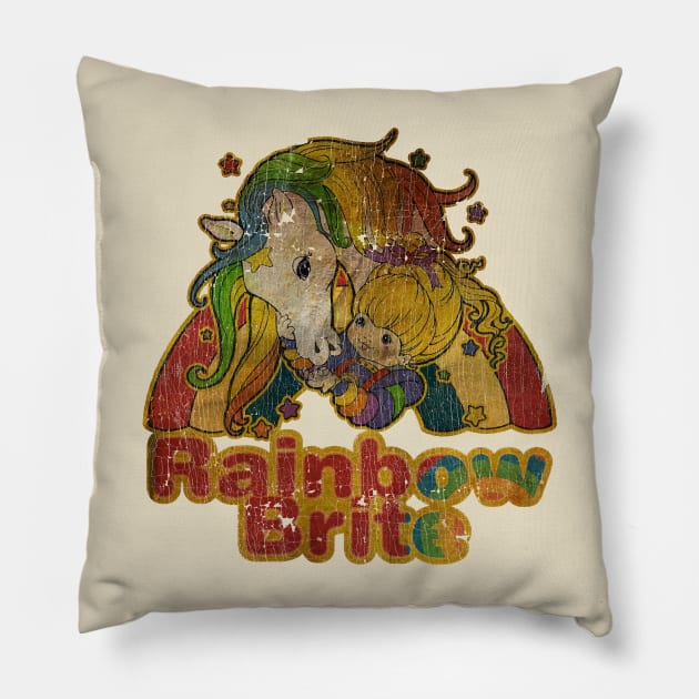 Rainbow Brite AND FRIEND Pillow by tresnoku