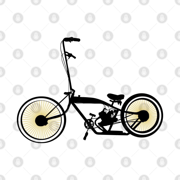 Lowrider Bicycle - All Black - Whitewall by ilrokery