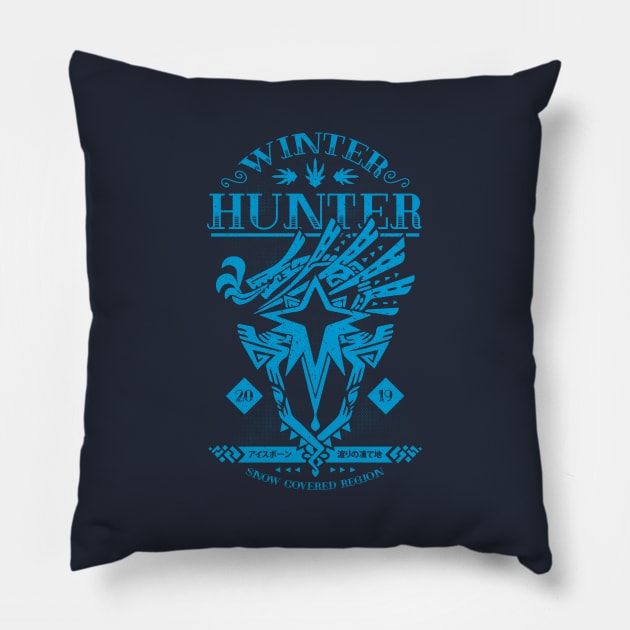 Winter Hunter Pillow by Alundrart