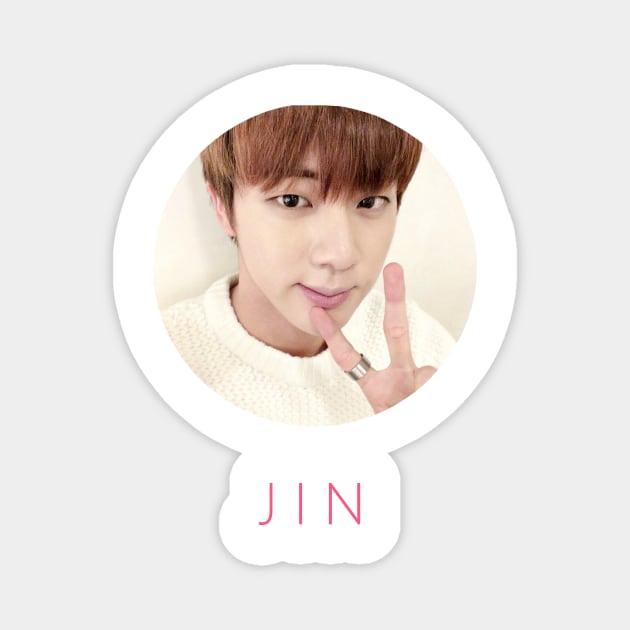 Jin Selca Pink | BTS Magnet by ichigobunny