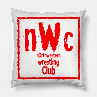 NWC NWC Northwestern Wrestling Club RED SQUARE Pillow