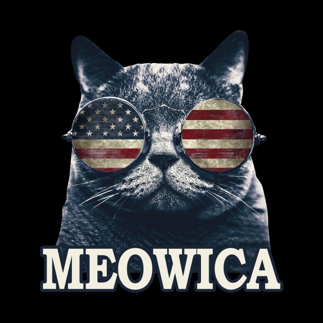 4th of July  Meowica Merica  USA by HOGOs