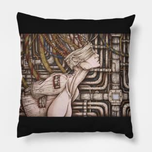 Cyberpunk Android Pillow