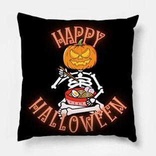 Happy Halloween from a Pumpkin with Ramen Pillow