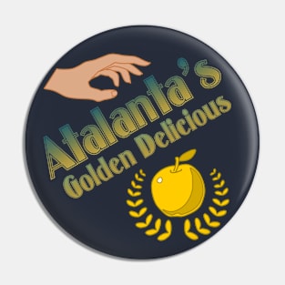 Atalanta's Golden Delicious Greek Myth Advertisement Pin