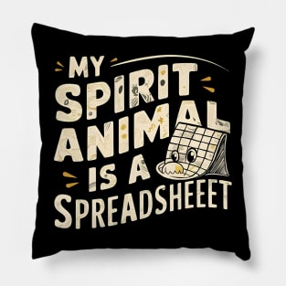 My Spirit Animal is a Spreadsheet  | Accountant Pillow