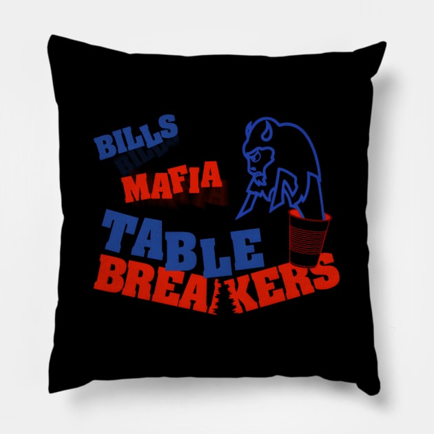 Mafia Table Breakers Pillow by linenativ