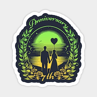 7th Anniversary Magnet