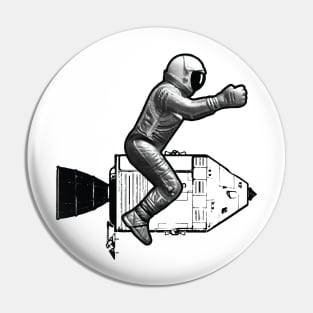 Astronaut Cowboy Pin