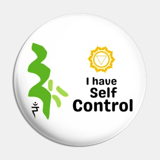 Self Control & Solar Chakra Pin