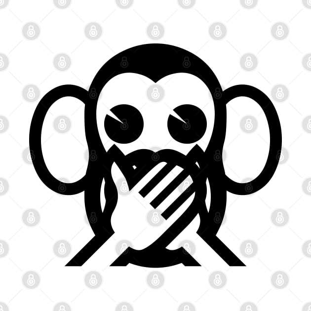 3 Wise Monkeys Iwazaru 言わざる Speak NO Evil Emoji by tinybiscuits