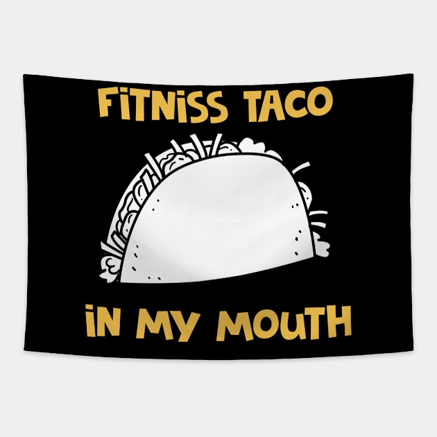 Fitness Taco Tapestry by peekxel