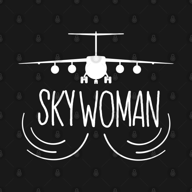 Sky Women Funny Flight Attendants Flying Aviation by patroart