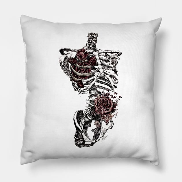 Garden of Bones Pillow by Linarts