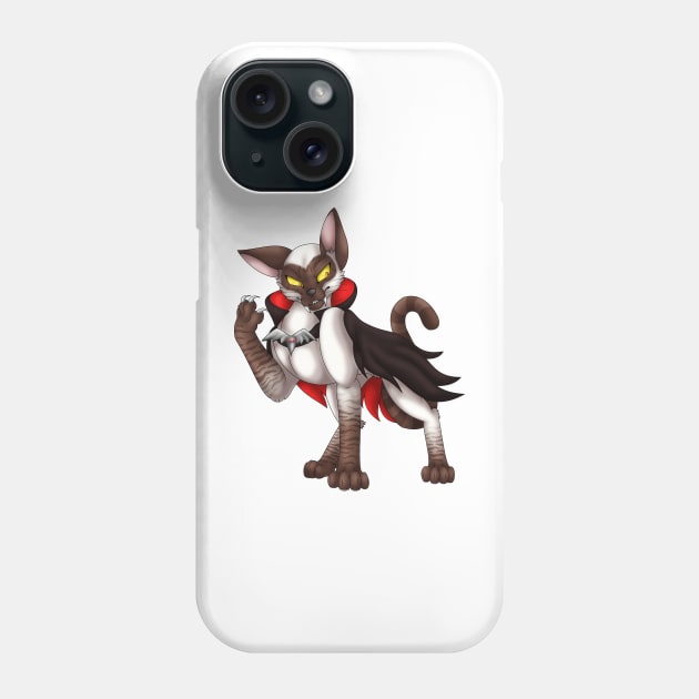 VampiCat: Chocolate Lynx Point Phone Case by spyroid101