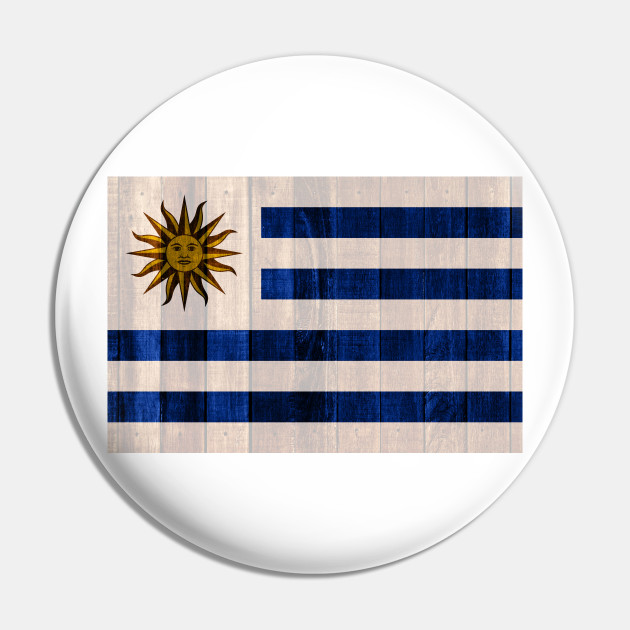 Flag of Uruguay - Wood