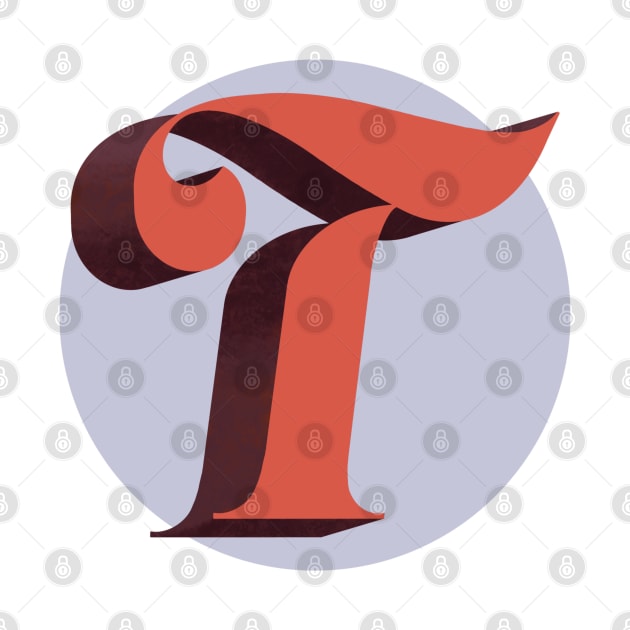 Letter T Monogram by ottergirk