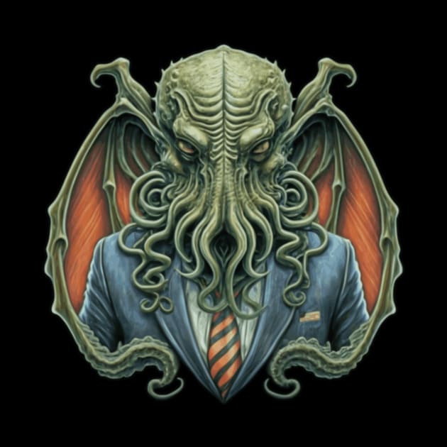 Cthulhu For President USA 2024 Election (Green Cthulhu) by InfinityTone