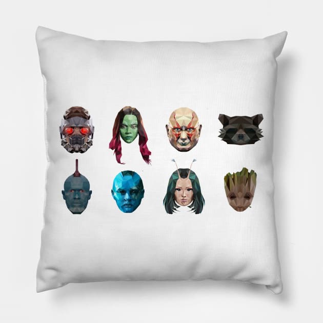 Guardians Of the Galaxy Poly (orizzontal) Pillow by CriSan