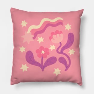 Flowers and Stars Pillow