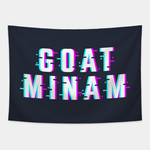 BTS RM Goatminam typography Tapestry by Oricca