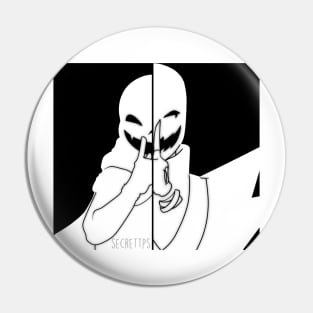 XGaster and Ink B&W Pin