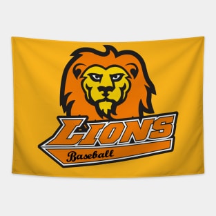 Lions Baseball Tapestry