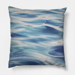 Infinity - lake water painting Pillow