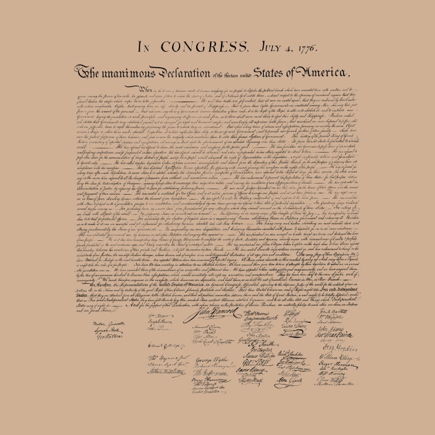 Declaration of Independence by warishellstore