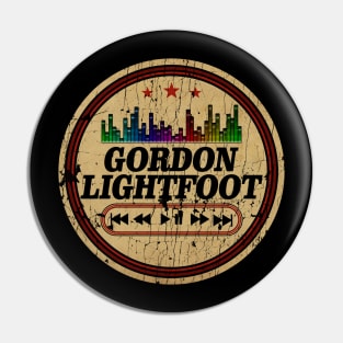 Graphic Gordon Name Retro Distressed Cassette Tape Vintage Pin