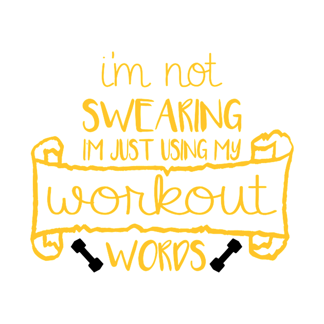 I'm Not Swearing Funny Workout Humor Gifts for Exercising by TheOptimizedCreative