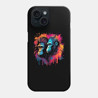 Gorilla Couple Valentine Phone Case