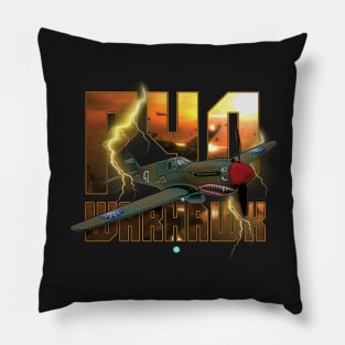 P40 Warhawk Pilot Gift WW2 Warbird Flying Tigers Pillow