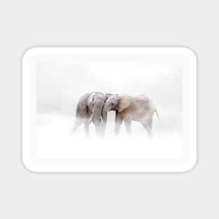 Elephant Animal Wildlife Jungle Nature Africa Adventure Discovery Digital Painting Magnet