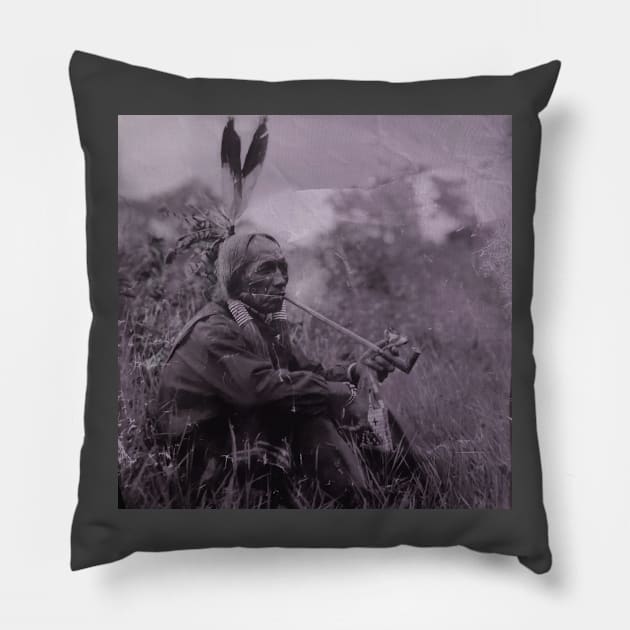 Native American culture poster Pillow by BrokenTrophies