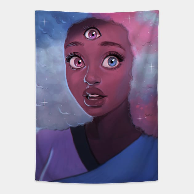 Cotton Candy Garnet Tapestry by VactuART