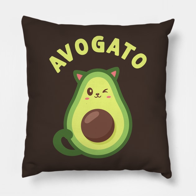 Avogato Pillow by NinthStreetShirts