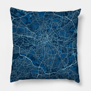 Manchester - United Kingdom Peace City Map Pillow