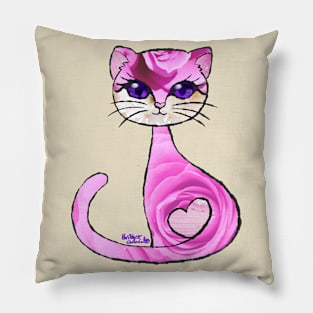 Pink Rose Cat Pillow