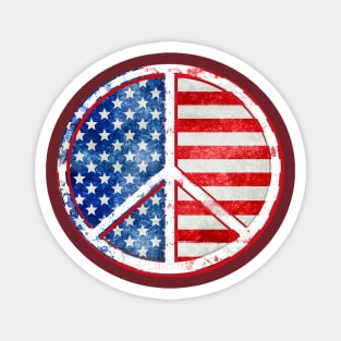 Peace USA Magnet