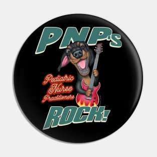 Cute Doxie Dog on a PNP's Rock Dachshund tee Pin