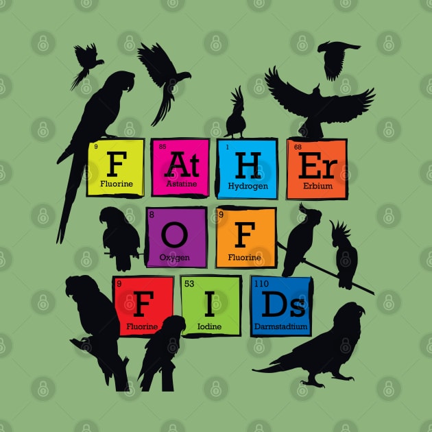 Father of Fids (Feathered Kids) Periodic Table Element Spelling by TheStuffInBetween