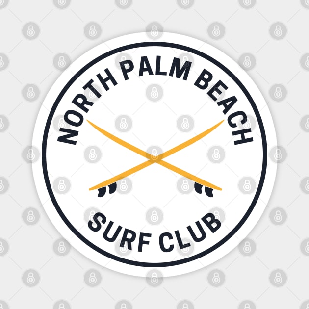 Vintage North Palm Beach Florida Surf Club Magnet by fearcity