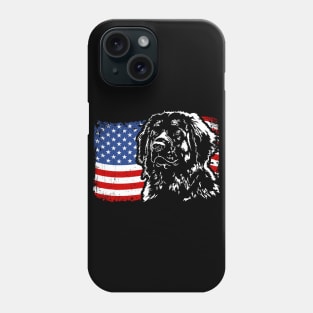 Leonberger Mom Dad American Flag patriotic dog Phone Case