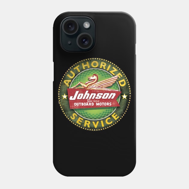 Johnson Seahorse Vintage Outboard Motors Phone Case by Midcenturydave