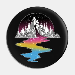 Pansexual Mountain River Pin