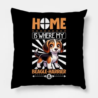 Home is with my Beagle-Harrier Pillow