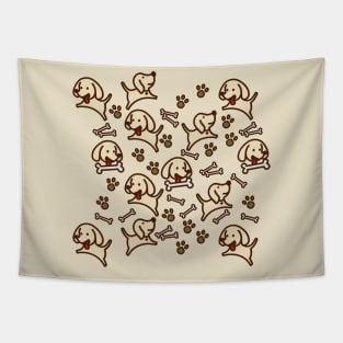 Cute Dog Pattern Tapestry