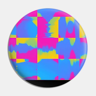 Pansexual Painted Squares Pattern Pin