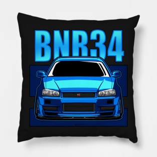 NISSAN skyline r34 gtr godzilla jdm japan paul walker fast and furious Pillow